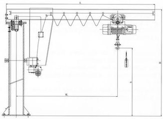 Pillar Jib Crane drawing