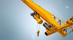 DQCRANES single girder suspension overhead crane