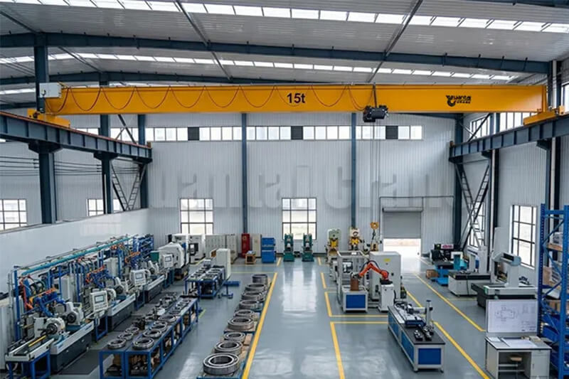15 Ton European Overhead Crane Solution for Mexico Factory
