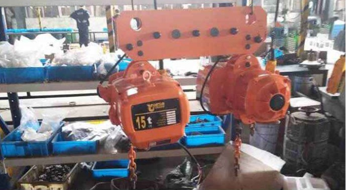 Sale of a 15 Ton Electric Chain Hoist in Pakistan